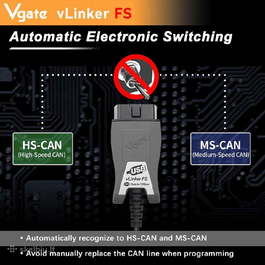 Vgate vlinker FS Usb – Forscan - nuotraukos Nr. 4