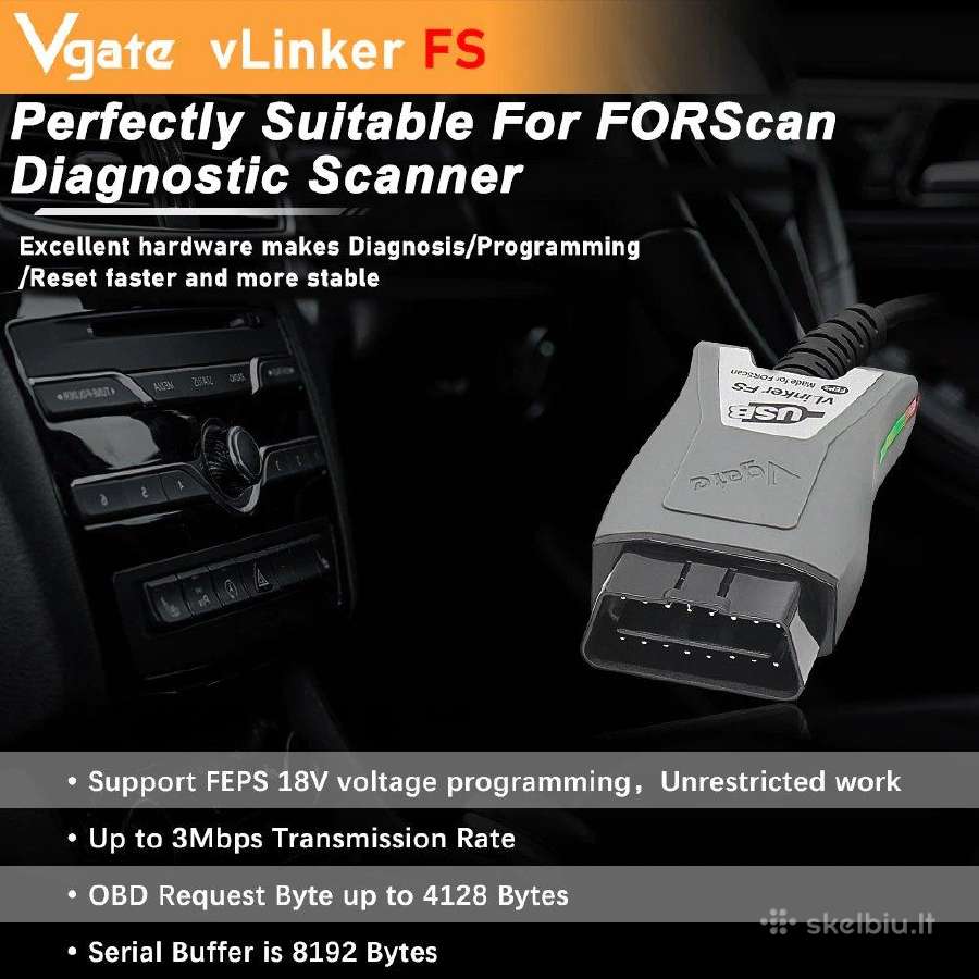 Vgate vlinker FS Usb – Forscan - nuotraukos Nr. 6