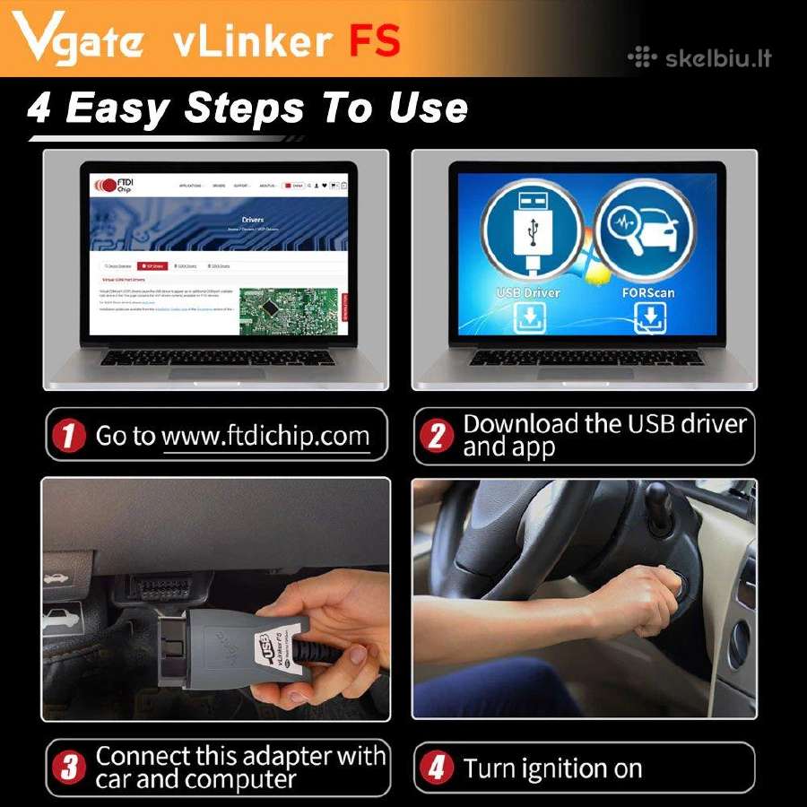 Vgate vlinker FS Usb – Forscan - nuotraukos Nr. 7