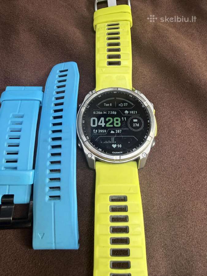 Garmin Fenix 8 Solar Sapphire Titaniun 51mm - nuotraukos Nr. 3