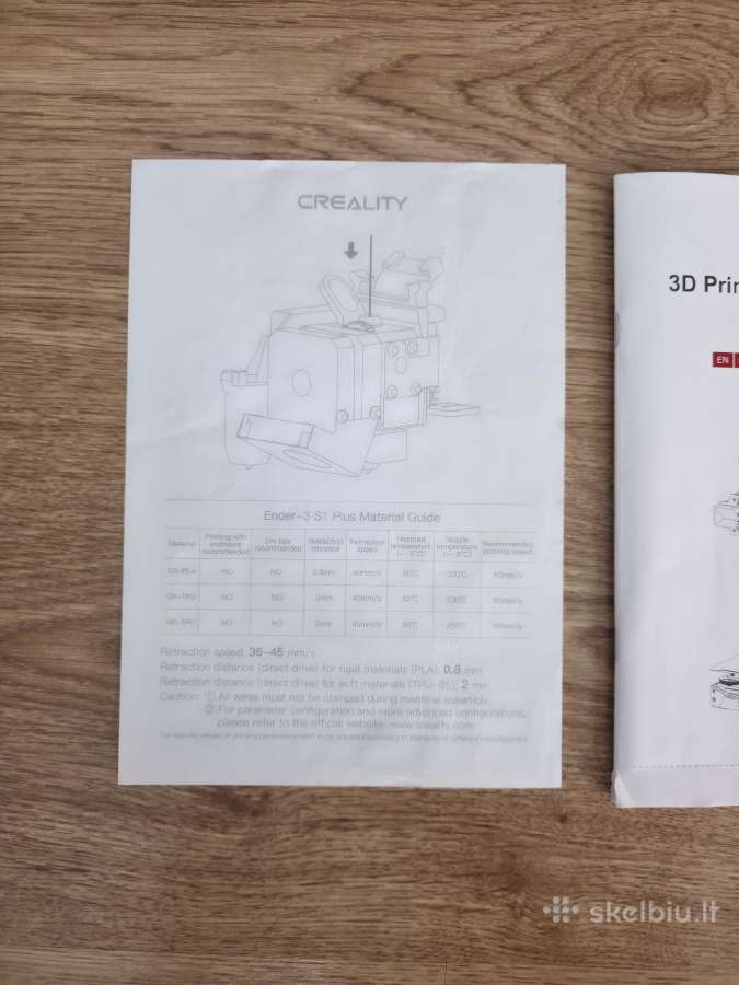Creality Ender 3 S1 Plus 3D spausdintuvas - nuotraukos Nr. 19