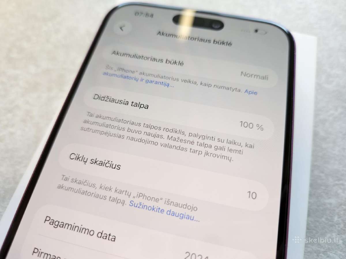 Puikios būklės iPhone 16 Plus 128 GB telefonas - nuotraukos Nr. 5