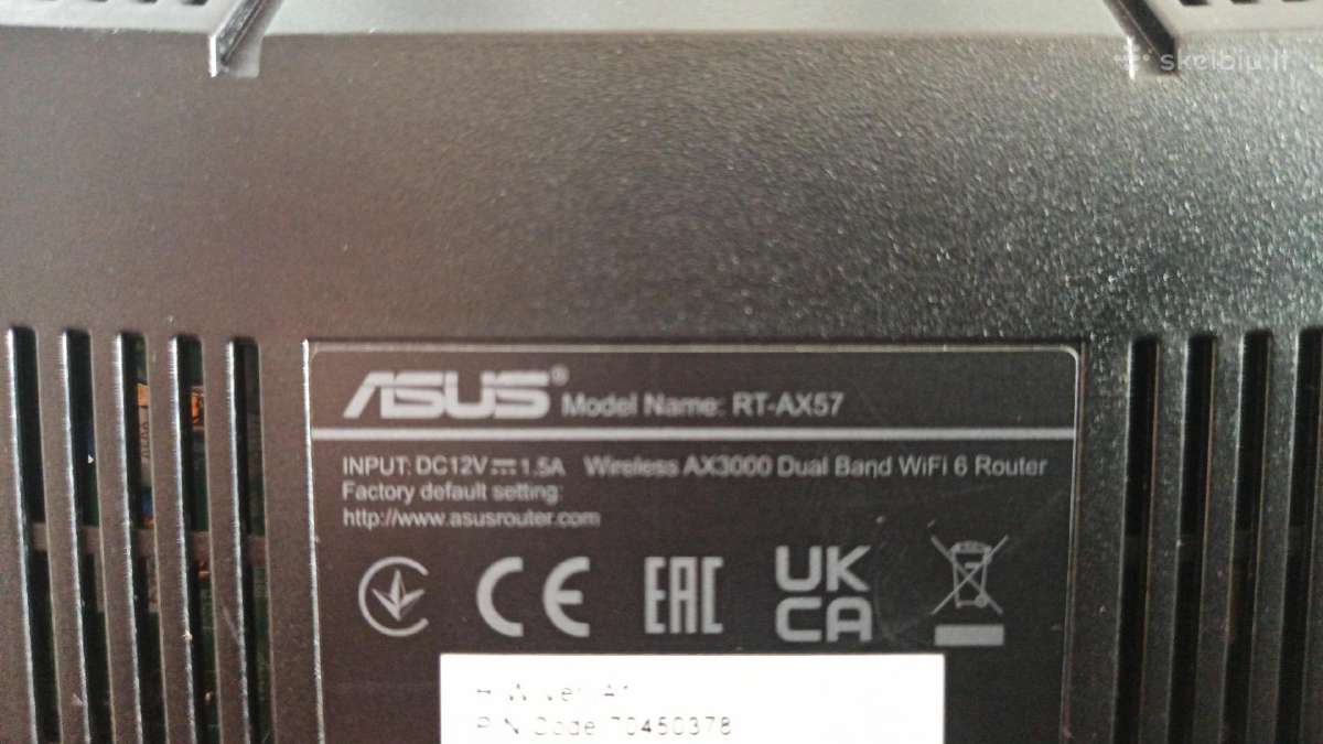 Asus Rt-ax57 Ax3000 dual-band Wi-fi 6 - nuotraukos Nr. 5