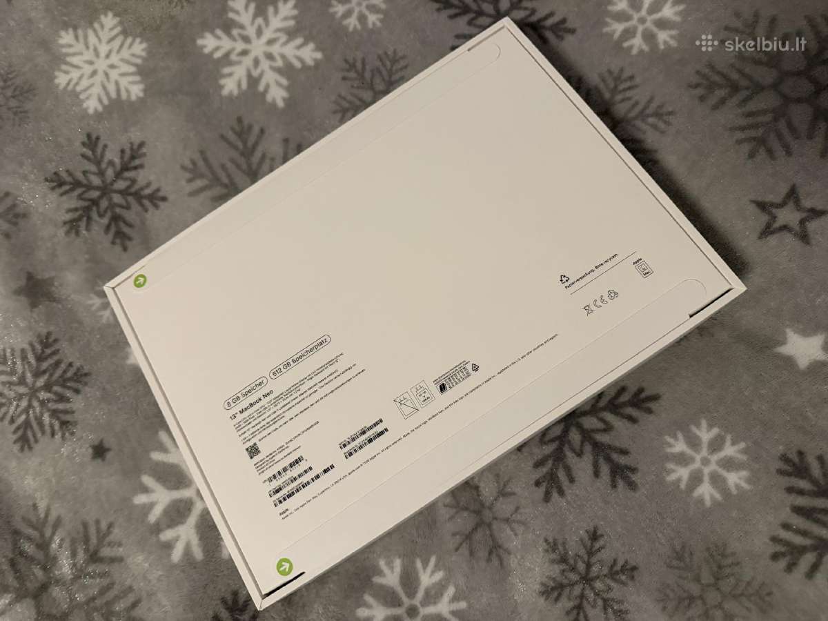 Naujas! Apple MacBook Neo 13.0 512gb Silver - nuotraukos Nr. 2