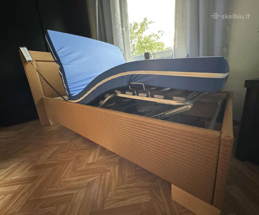 Elektrinė funkcinė lova + čiužinys nuo pragulų - nuotraukos Nr. 3