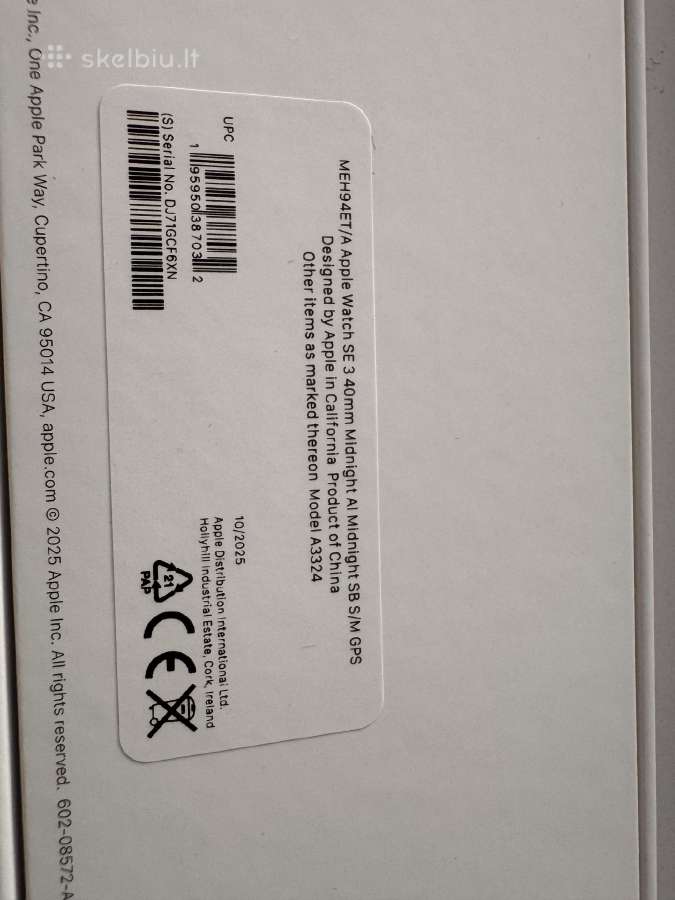 Apple Watch Se 3 40mm - nuotraukos Nr. 9