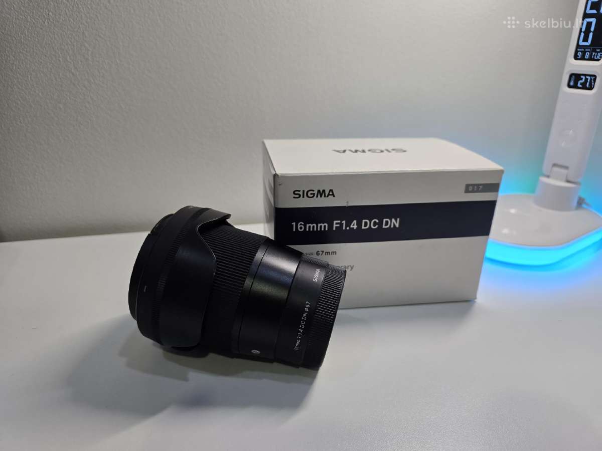 Sigma 16mm F 1.4 Sony E- mount - nuotraukos Nr. 2