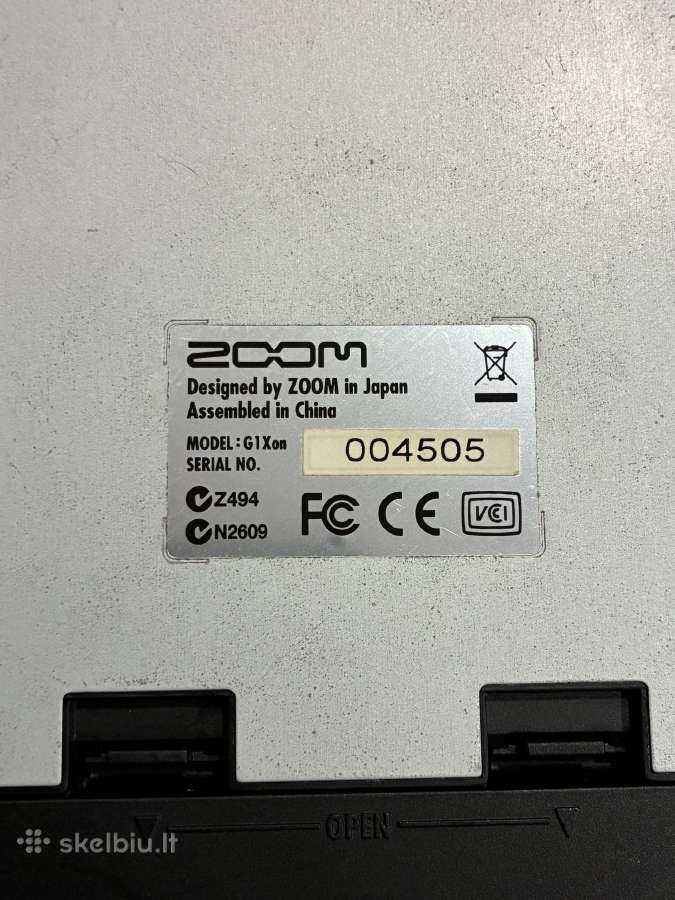 Zoom G1xon gitaros multiefektų procesorius - nuotraukos Nr. 6