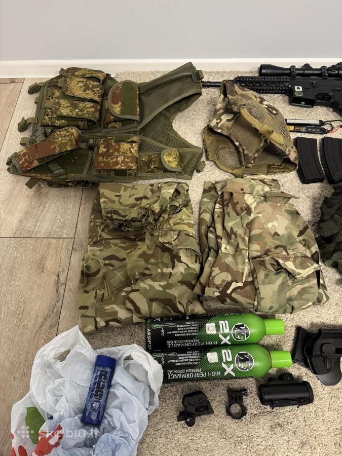 Airsoft komplektas Airsoft setas m4 bereta - nuotraukos Nr. 3