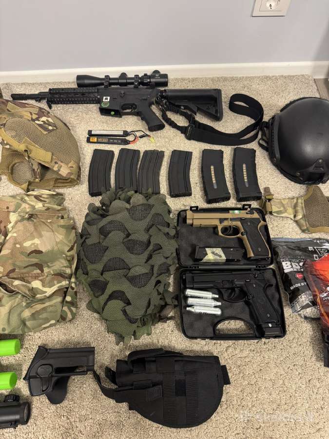 Airsoft komplektas Airsoft setas m4 bereta - nuotraukos Nr. 4