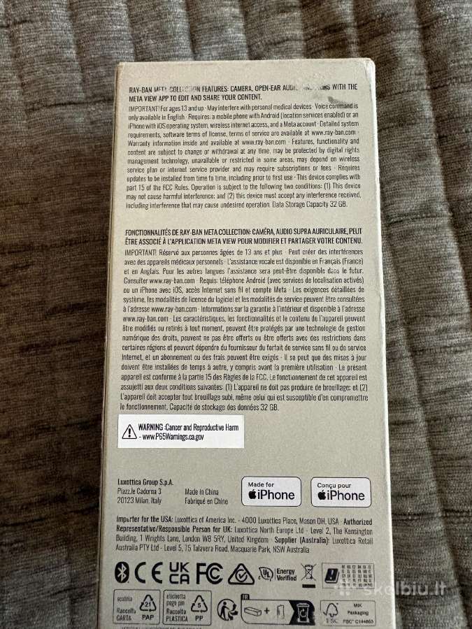 Meta Ray-ban Gen 2 transitions išmanūs akiniai - nuotraukos Nr. 6