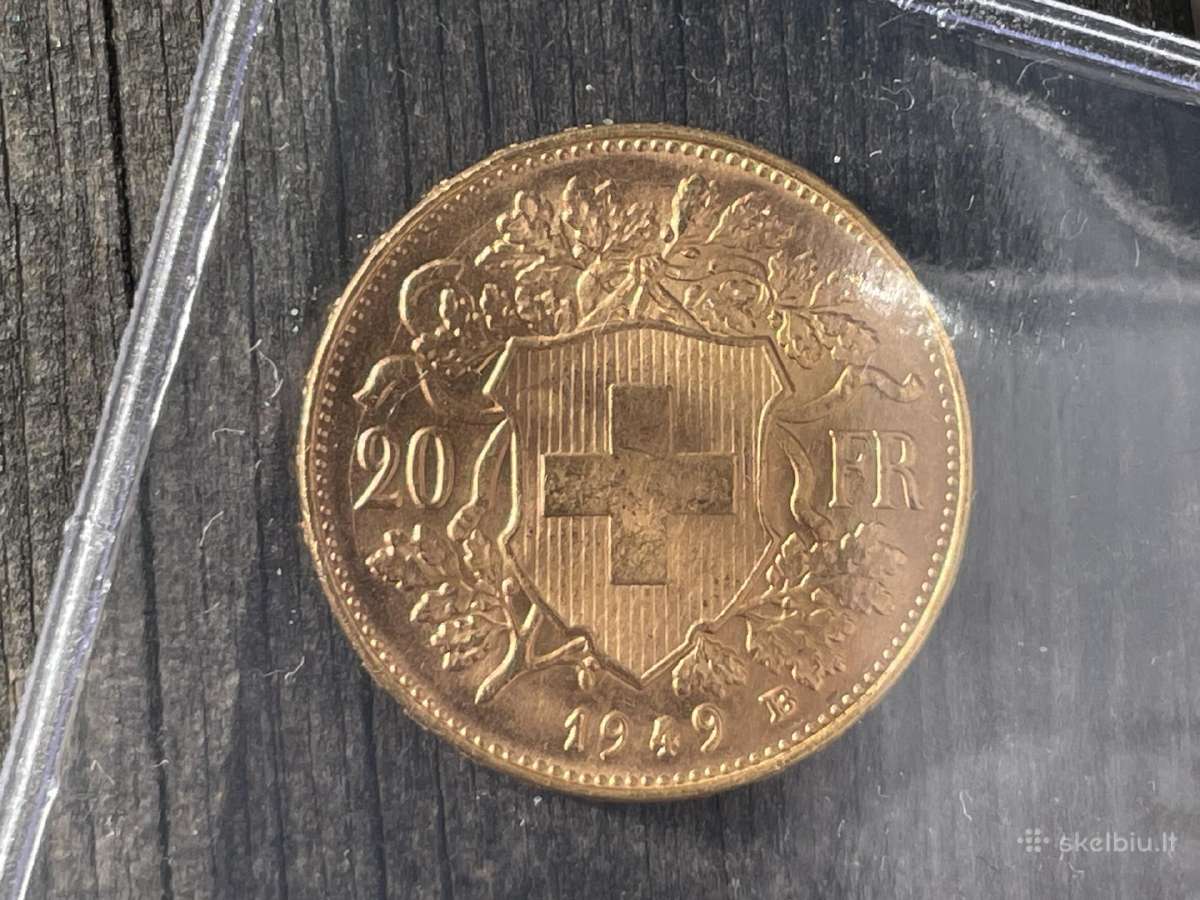 Switzer auksas, 20 frank, pagal šios dienos, + 1% - nuotraukos Nr. 2
