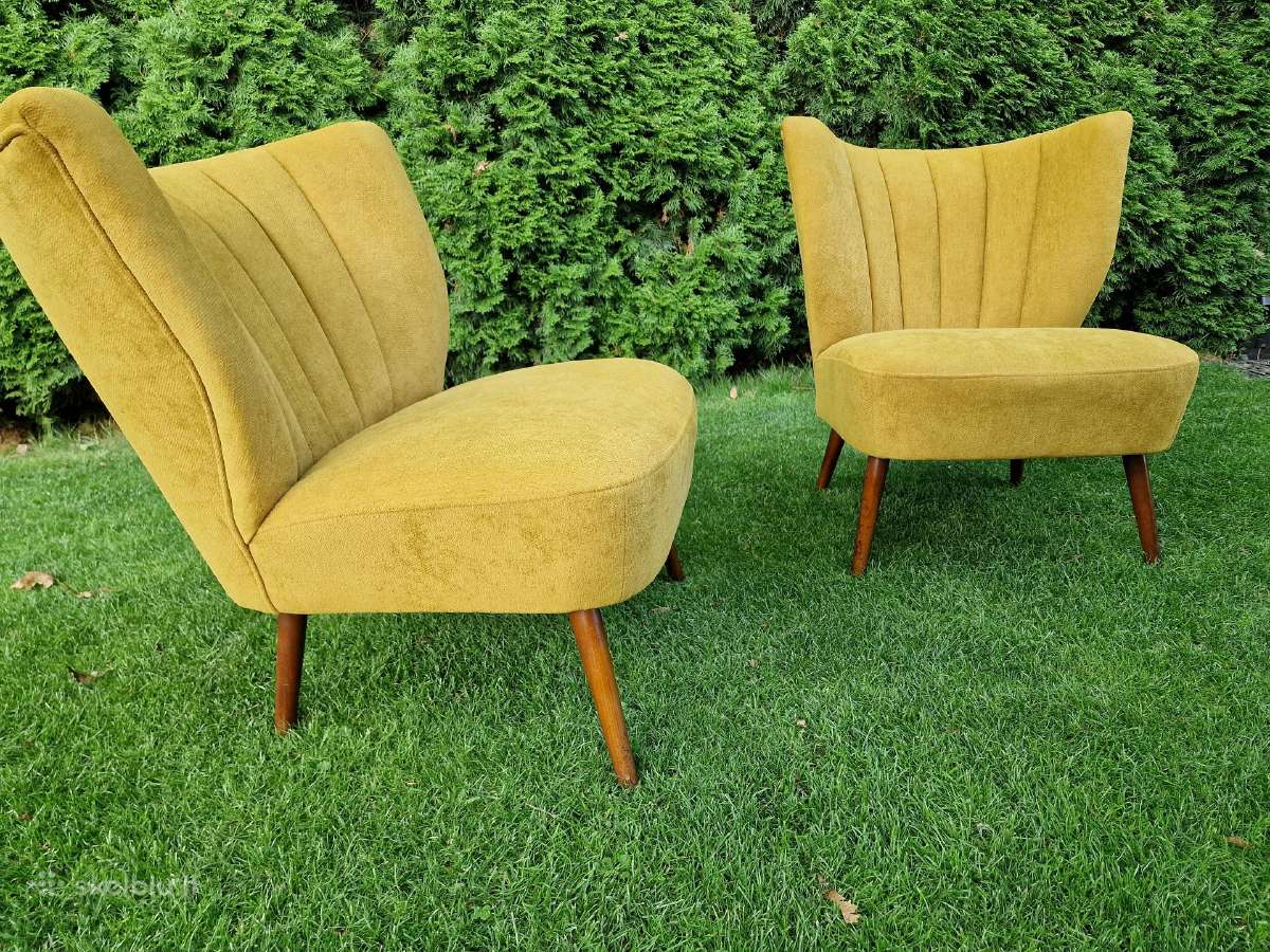 Vintažiniai mid century Coctail.st foteliai - nuotraukos Nr. 5