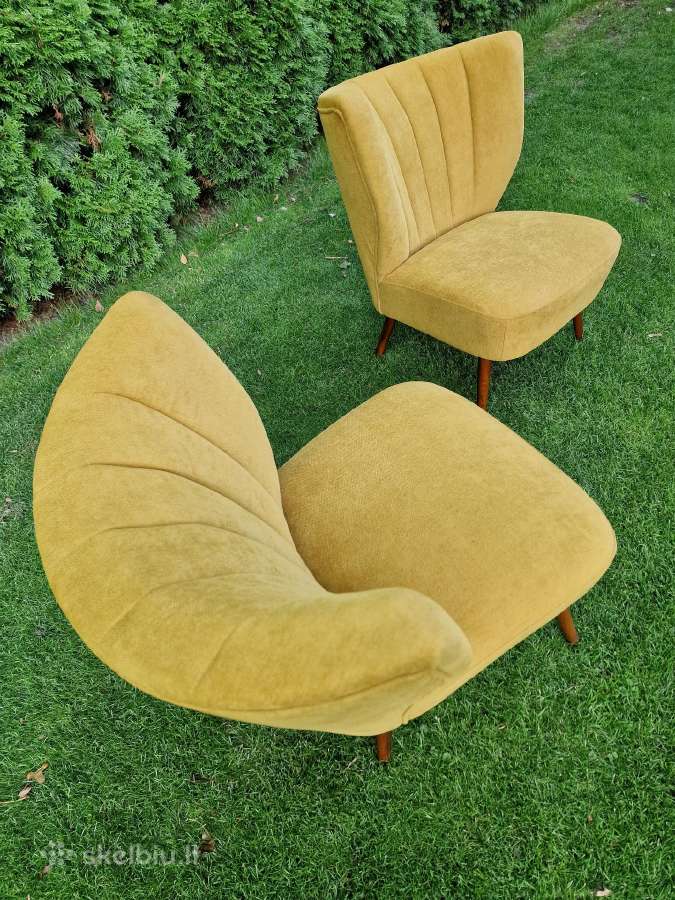 Vintažiniai mid century Coctail.st foteliai - nuotraukos Nr. 9