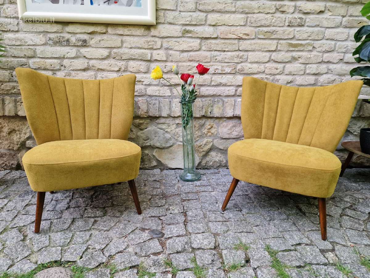 Vintažiniai mid century Coctail.st foteliai - nuotraukos Nr. 14