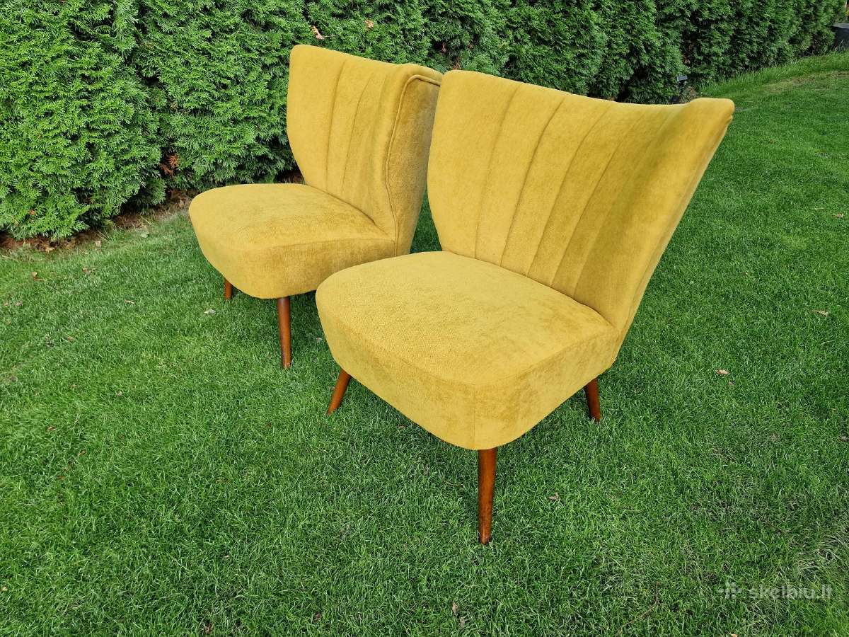 Vintažiniai mid century Coctail.st foteliai - nuotraukos Nr. 15