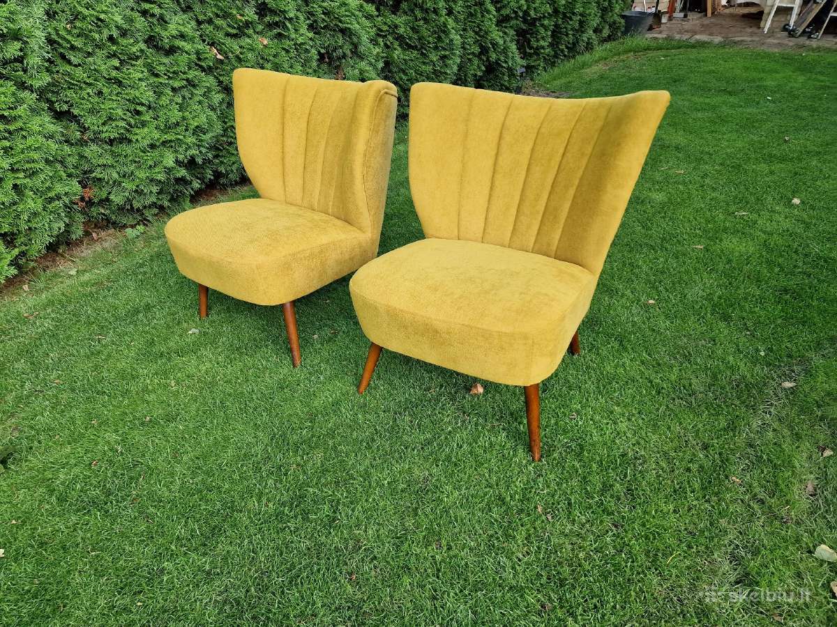 Vintažiniai mid century Coctail.st foteliai - nuotraukos Nr. 19