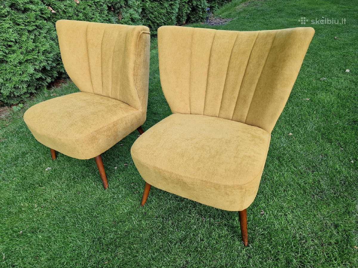 Vintažiniai mid century Coctail.st foteliai - nuotraukos Nr. 21