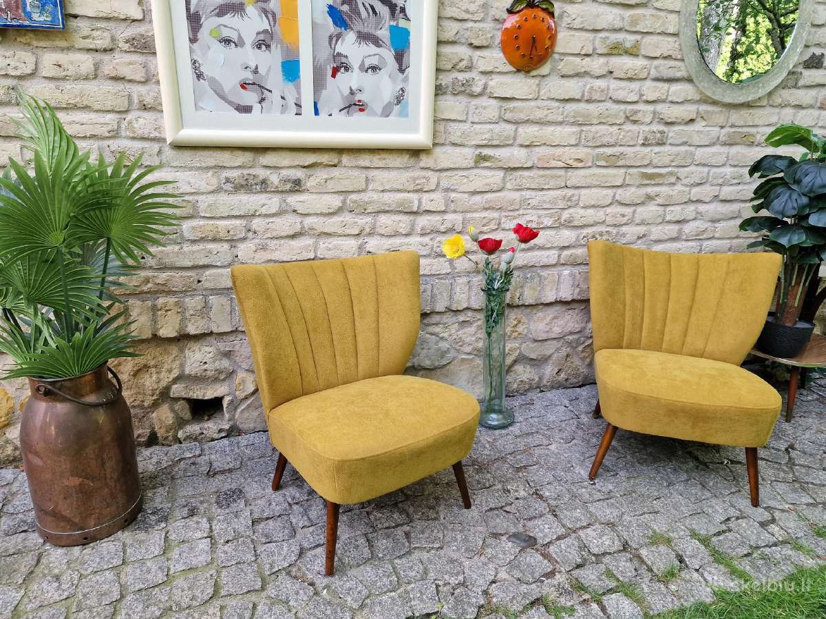Vintažiniai mid century Coctail.st foteliai - nuotraukos Nr. 25