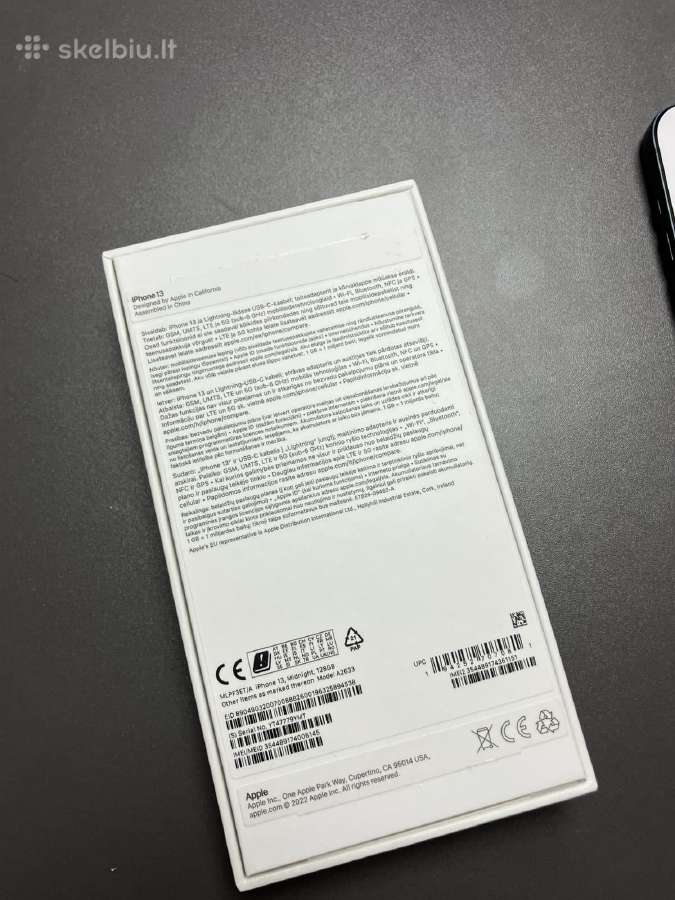iPhone 13 128 GB, Midnight Black naujas - nuotraukos Nr. 7