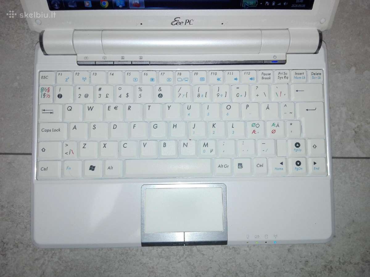 Asus ee 1000h mini laptop 2,5h SSD 12v - nuotraukos Nr. 9