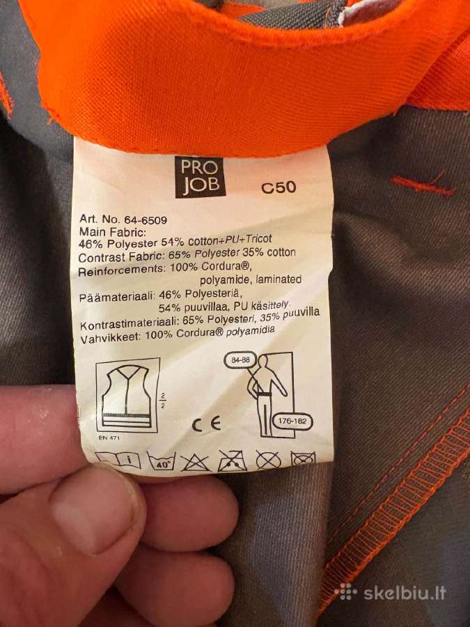 Projob 6509 neperšlampamos darbo kelnės (C50 dydi - nuotraukos Nr. 13