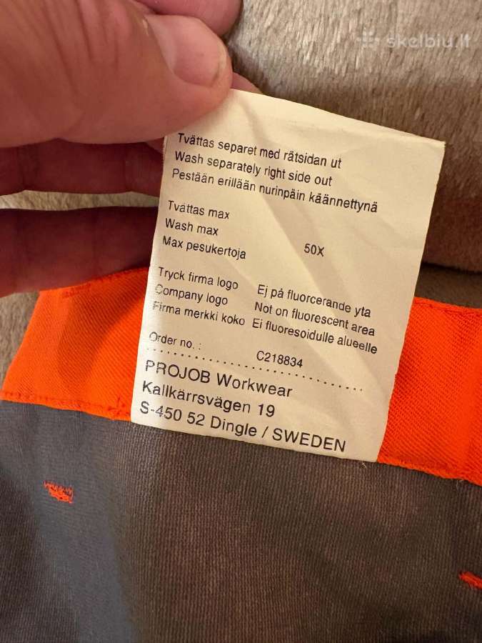 Projob 6509 neperšlampamos darbo kelnės (C50 dydi - nuotraukos Nr. 14