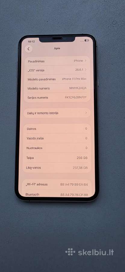 iPhone 11 Pro Max 256gb su nauja baterija - nuotraukos Nr. 3