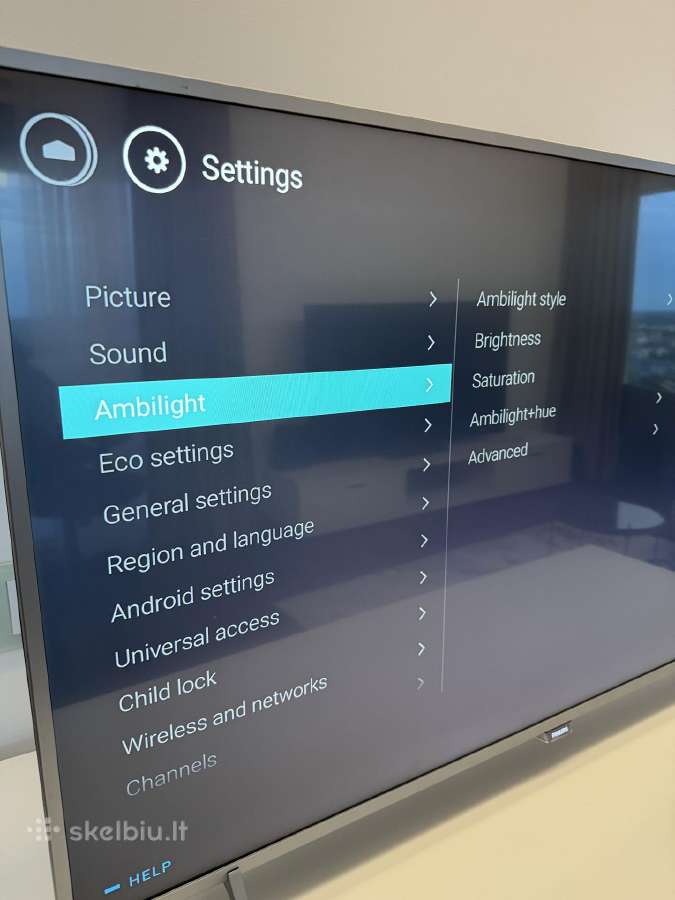 Philips 49" 4k Uhd Smart TV android - nuotraukos Nr. 4