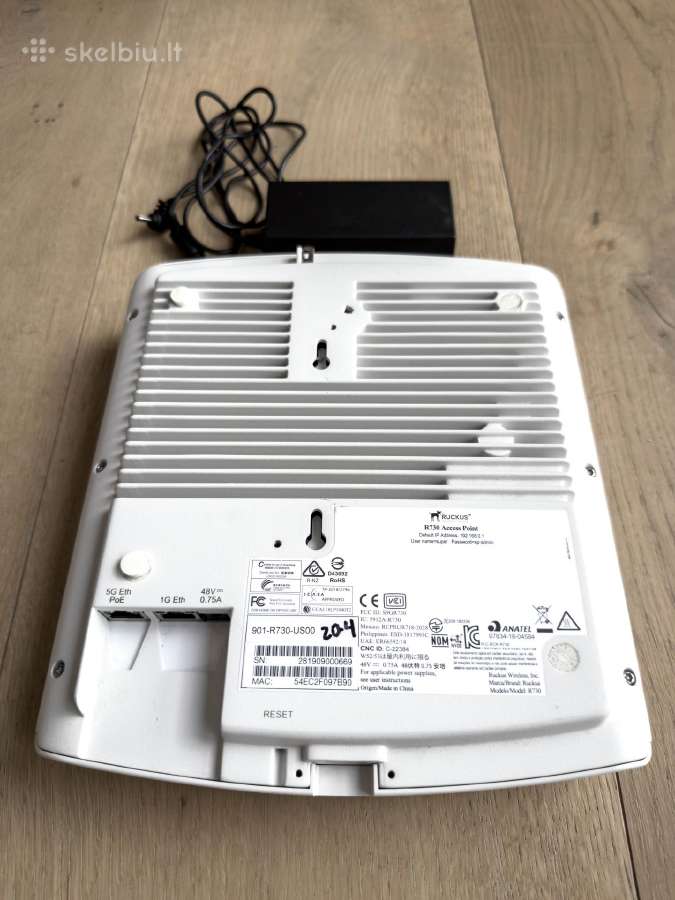 Ruckus R730/r850 su Unleashed belicenziniu valdymu - nuotraukos Nr. 2