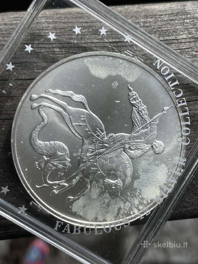 3 rubler 31,5 g, 999 sidabrinė, parduodama - nuotraukos Nr. 2