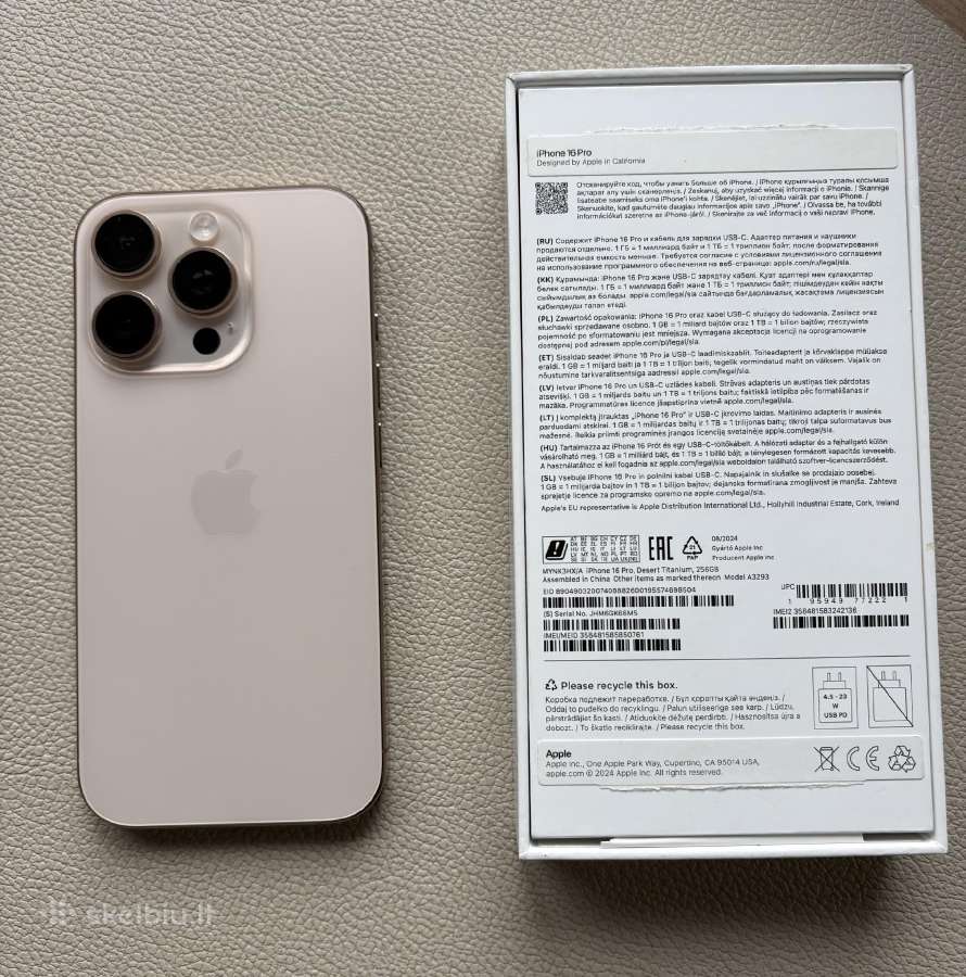 iPhone 16 Pro 256gb - nuotraukos Nr. 2