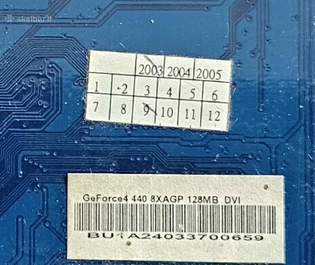 Vaizdo plokštė Invidia Geforce4 440 8xagp 128mb - nuotraukos Nr. 3