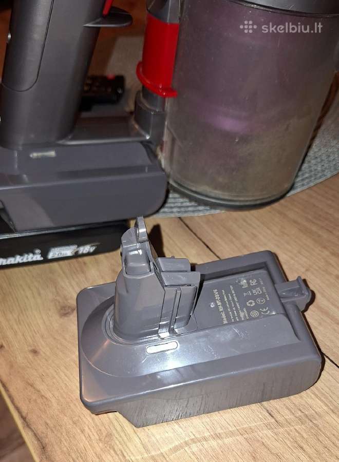 Makita Baterijos adapteris Dyson V6 siurbliui - nuotraukos Nr. 2