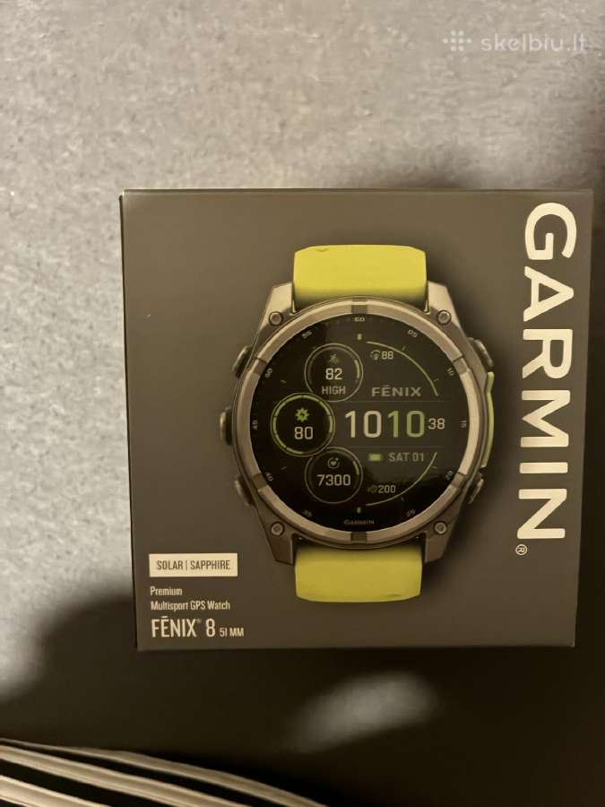 Garmin Fenix 8 Sapphire Solar 51mm Naujas - nuotraukos Nr. 3
