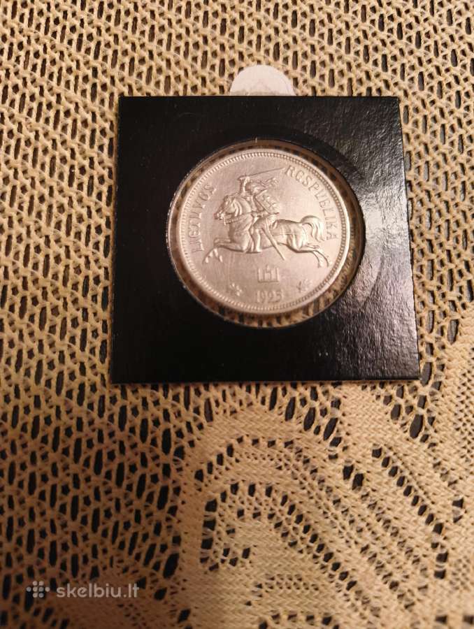 5 Litai 1925 m. gero Stovio Originali Tvarkinga - nuotraukos Nr. 2
