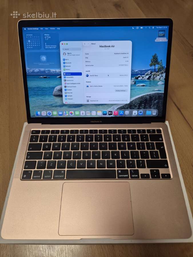 MacBook air M1 8/256 - nuotraukos Nr. 4