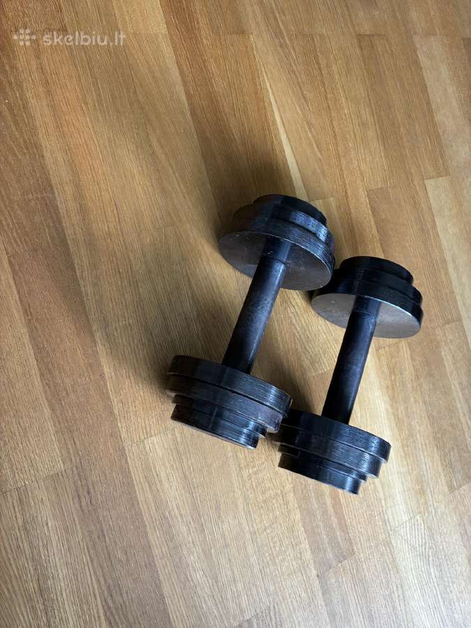 Reguliuojamo svorio hanteliai 2-10kg 2vnt - nuotraukos Nr. 4