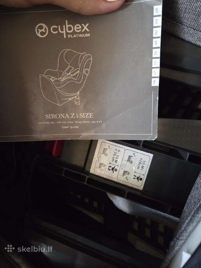 Cybex Sirona Z i-size automobilinė kėdutė su Baze - nuotraukos Nr. 8