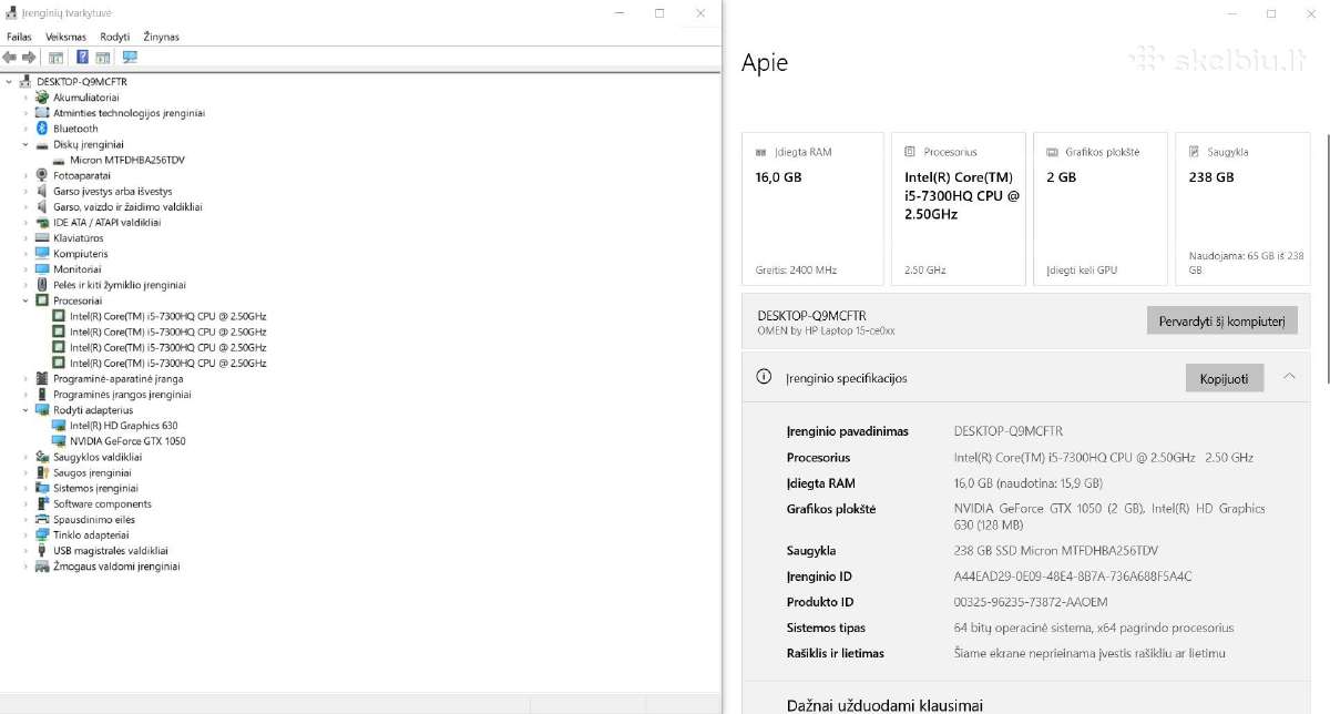 Hp Omen Gtx, 16gb - nuotraukos Nr. 5