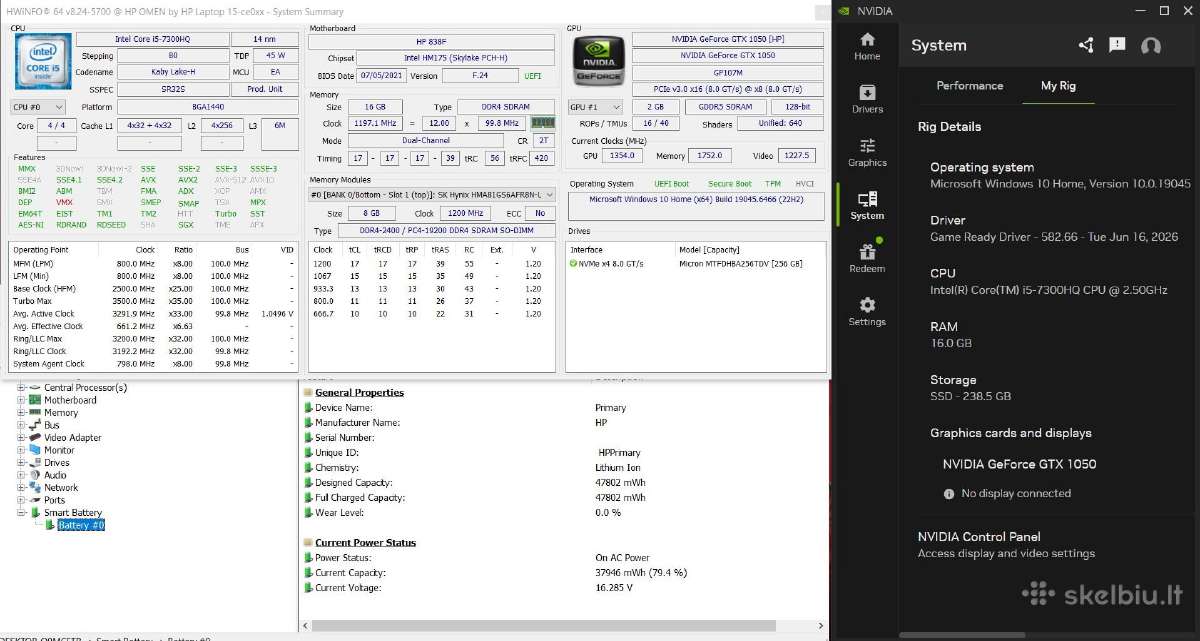 Hp Omen Gtx, 16gb - nuotraukos Nr. 6