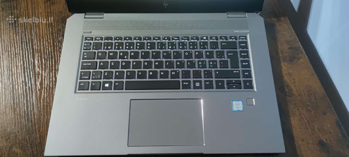 Hp Zbook Studio G5, i7, p1000, 16gb RAM, 512gb SSD - nuotraukos Nr. 4