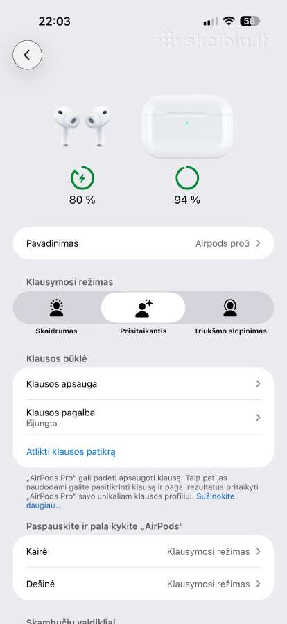 Airpods 3 pro originalai - nuotraukos Nr. 8
