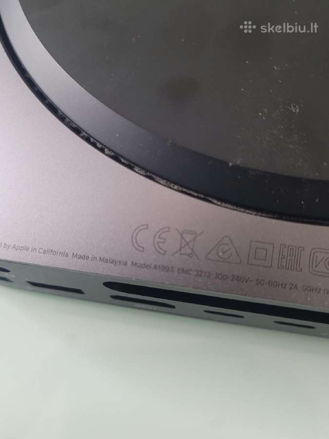 Apple Mac Mini 2018 A1993 Intel model - nuotraukos Nr. 3