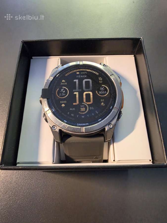 Garmin Fenix 8 Amoled Sapphire Titanium 51mm - nuotraukos Nr. 2