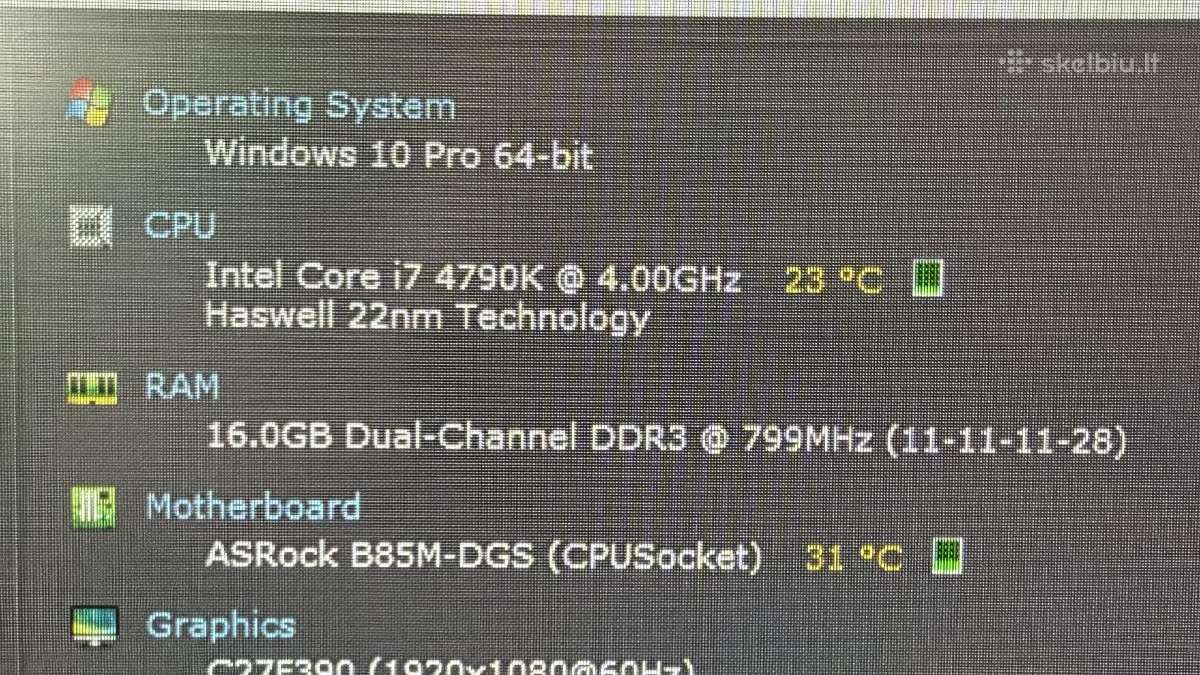 I7 4790k Komplektas - nuotraukos Nr. 2