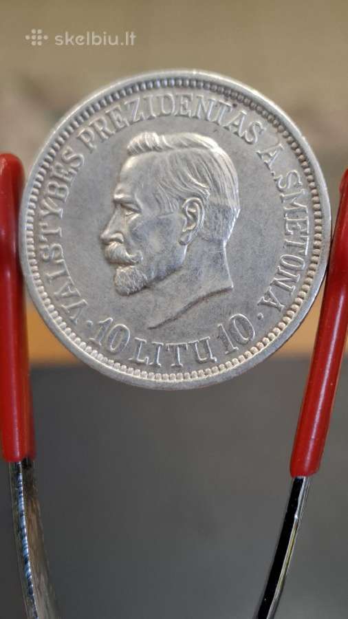 Antanas Smetona 10 litų 1938 - nuotraukos Nr. 4