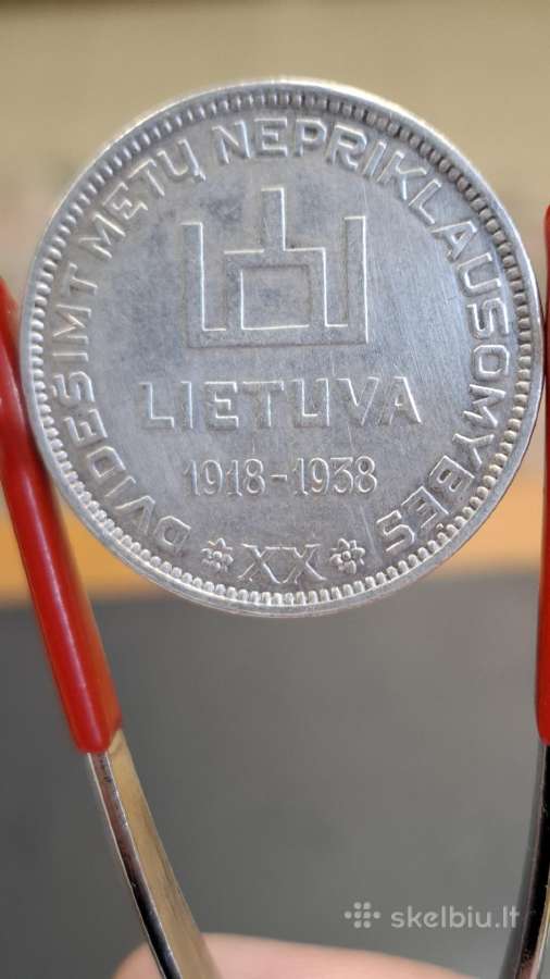 Antanas Smetona 10 litų 1938 - nuotraukos Nr. 5