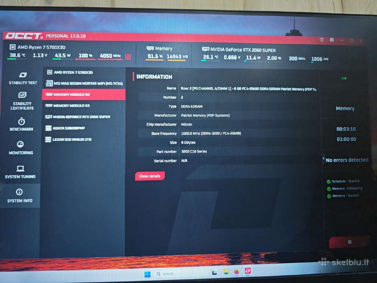 Ryzen r7 5700x3d - nuotraukos Nr. 12