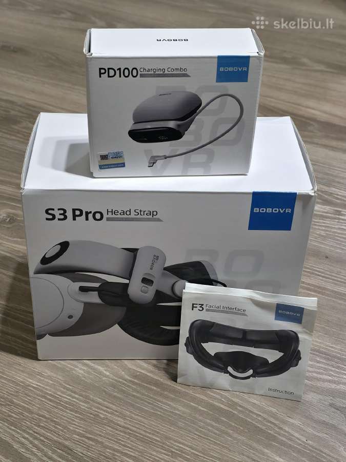 Meta Quest 3 (512gb) + Bobovr S3 Pro - nuotraukos Nr. 2